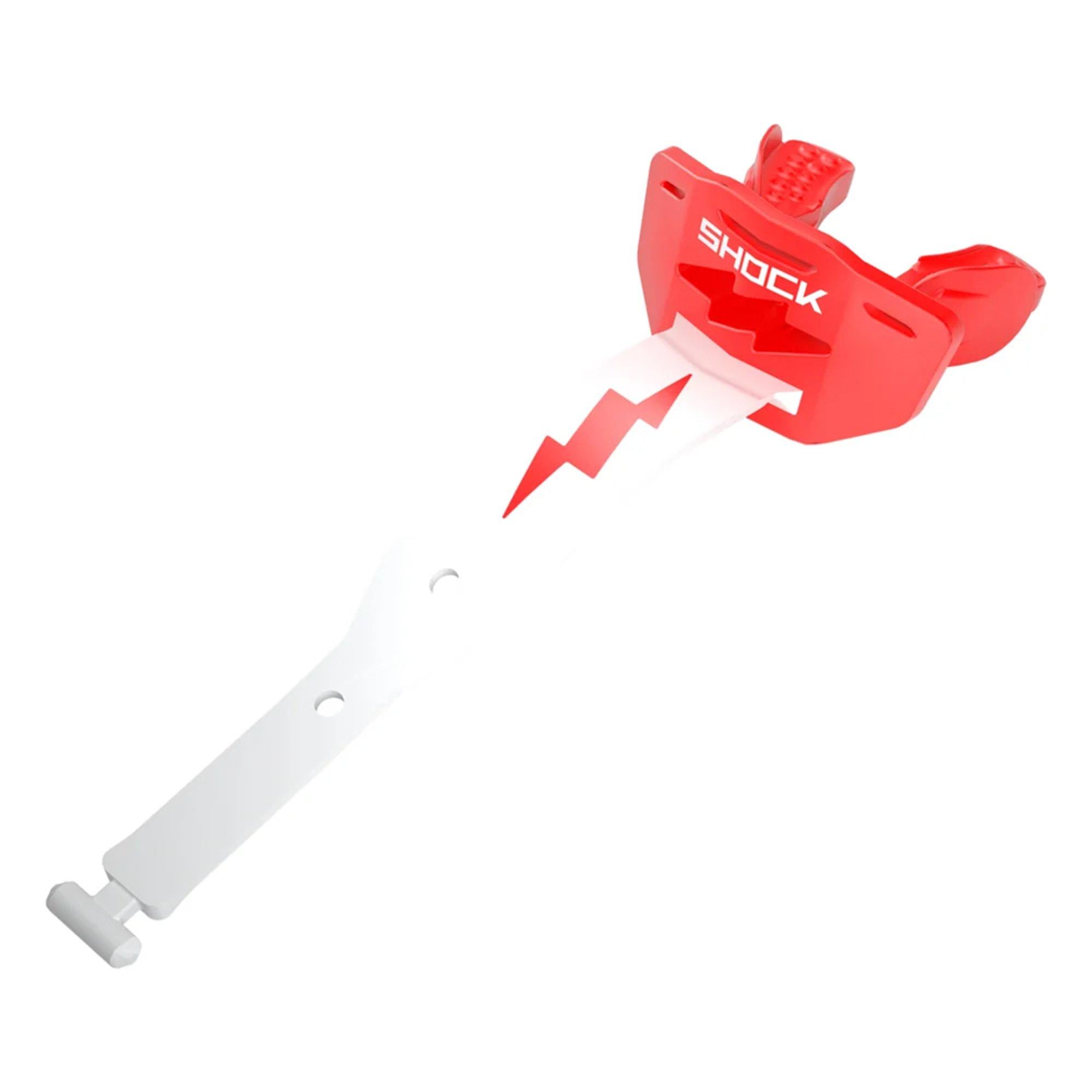 Shock Doctor Thunerbolt Lip Guard - Red/White - RED/WHITE